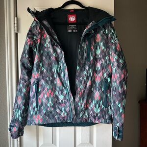686 Snowboard Multicolor Geometric Jacket